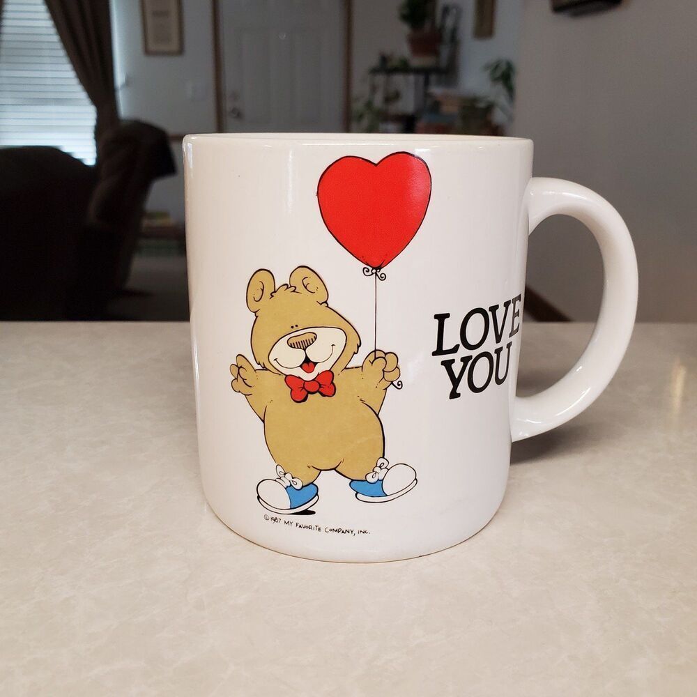My Favorite Friends Coffee Mug Bear Valentine's